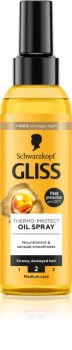 Schwarzkopf Gliss Oil Nutritive védő olaj a hajformázáshoz, melyhez magas hőfokot használunk