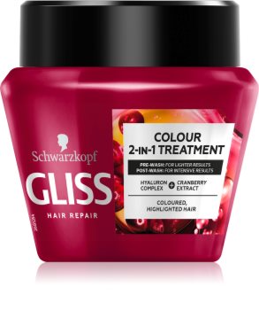 Schwarzkopf Gliss Colour 2-IN-Treatment Uudistava Naamio Värjätyille Hiuksille
