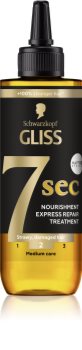 Schwarzkopf Gliss 7 sec възстановителна грижа за слаба, изтощена коса