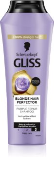 Schwarzkopf Gliss Blonde Hair Perfector shampoing violet anti-jaunissement