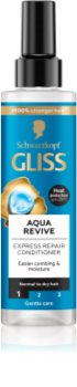 Schwarzkopf Gliss Aqua Revive balsamo senza risciacquo per uno styling rapido in spray