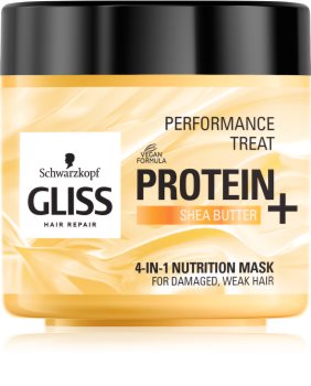 Schwarzkopf Gliss Protein+ vyživující maska s bambuckým máslem