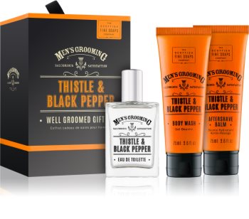 Scottish Fine Soaps Men’s Grooming Thistle & Black Pepper zestaw upominkowy IV. (dla mężczyzn) dla mężczyzn
