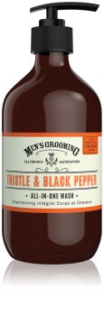Scottish Fine Soaps Men’s Grooming Thistle & Black Pepper Washing Gel for Body and Hair