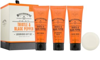 Scottish Fine Soaps Men’s Grooming Thistle & Black Pepper kosmetická sada I. pro muže