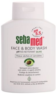 Sebamed Wash jemná mycí emulze na tělo a obličej s olivovým olejem