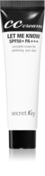 Secret Key Let Me Know CC krém proti začervenání pleti SPF 50+