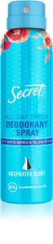 Secret Rosewater Deodorant Spray