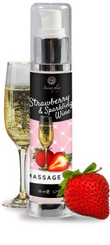 Secret play Strawberry & Sparkling Wine masszázsolaj