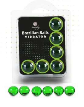 Secret play Brazilian Shock 6 Balls Set kūno aliejus