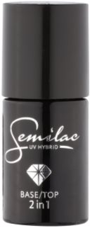 Semilac Paris UV Hybrid Base podkladový a vrchní lak pro gelové nehty 2 v 1