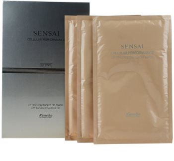 Sensai Cellular Performance Lifting máscara 3D esfoliante iluminador 6 pçs