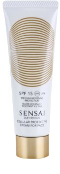 Sensai Silky Bronze opalovací krém na obličej SPF 15