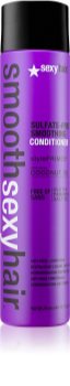 Sexy Hair Smooth jemný kondicionér bez sulfátů pro nepoddajné a krepatějící se vlasy