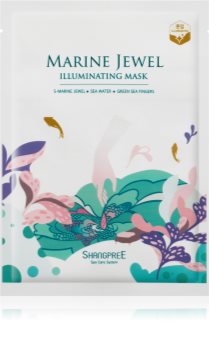 Shangpree Marine Jewel maschera viso illuminante in tessuto