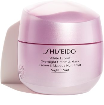 Shiseido White Lucent Overnight Cream & Mask nočný hydratačný krém a maska proti pigmentovým škvrnám