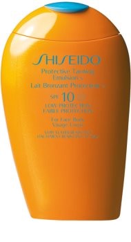Shiseido Sun Care Protective Tanning Emulsion Protective Tanning Emulsion for Face & Body SPF 10