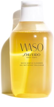 Shiseido Waso Quick Gentle Cleanser arctisztító és szemfestéklemosó gél alkoholmentes