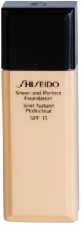 Shiseido Base Sheer and Perfect base líquida SPF 15