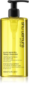 Shu Uemura Deep Cleanser Pure Serenity shampoo di pulizia profonda per capelli e cuoio capelluto grassi
