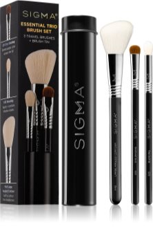 Sigma Beauty Essential Trio Brush Set sada štětců s pouzdrem II.