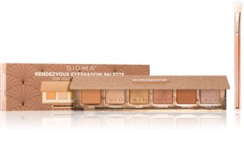 Sigma Beauty Rendezvous Eyeshadow Palette palette de fards à paupières (avec pinceau)