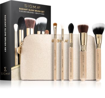 Sigma Beauty Radiant Glow Brush Set potovalni set čopičev s torbico
