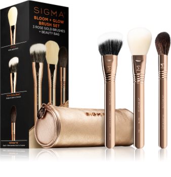 Sigma Beauty Bloom + Glow Brush Set sada štětců s pouzdrem