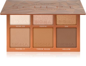 Sigma Beauty Sculpt Highlight + Contour Palette paleta para contorno de rosto