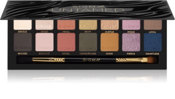 Sigma Beauty Untamed палитра от сенки за очи с огледалце и апликатор