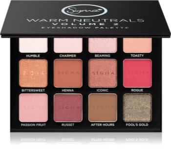 Sigma Beauty Warm Neutrals szemhéjfesték paletta