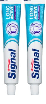 Signal Long Active Intensive Cleaning creme dental com microgramas para uma limpeza completa dos dentes duplo