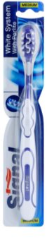 Signal White System escova de dentes medium