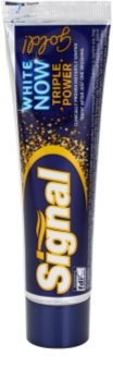 Signal White Now Triple Power Gold Zahnpasta mit bleichender Wirkung