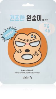 Skin79 Animal For Dry Monkey платнена маска с силно хидратиращ и подхранващ ефект