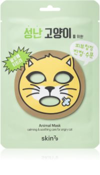 Skin79 Animal For Angry Cat платнена маска за лице с хидратиращ и успокояващ ефект