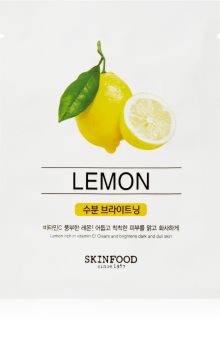 Skinfood Beauty In A Food Lemon szövet arcmaszk az arcbőr élénkítésére és vitalitásáért