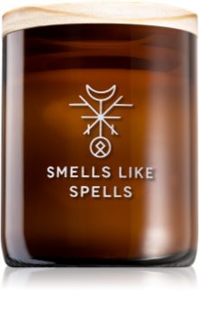 Smells Like Spells Norse Magic Freyr vela perfumada com pavio de madeira ( wealth/abundance)