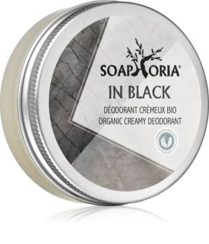 Soaphoria In Black Organic Cream Deodorant for Men