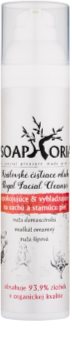 Soaphoria Royal Facial Cleanser loção calmante e suavização para a pele seca e madura
