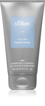 s.Oliver Follow Your Soul Men gel de douche et shampoing 2 en 1 pour homme