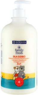 Soraya Family Fresh gel doccia e shampoo 2 in 1 per bambini