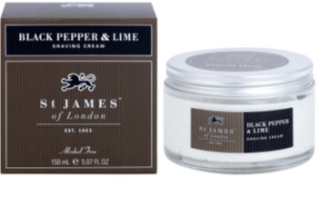 St. James Of London Black Pepper & Persian Lime krem do golenia dla mężczyzn 150 ml