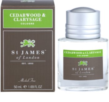 St. James Of London Cedarwood & Clarysage agua de colonia para hombre 50 ml