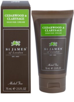 St. James Of London Cedarwood & Clarysage krem do golenia dla mężczyzn 75 ml