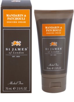 St. James Of London Mandarin & Patchouli crema de afeitar para hombre 75 ml formato viaje