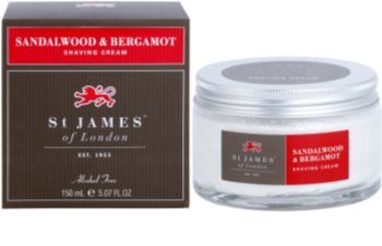St. James Of London Sandalwood & Bergamot krem do golenia dla mężczyzn 150 ml
