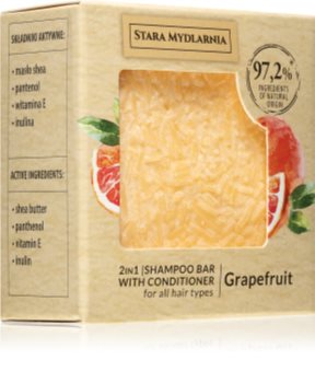 Stara MyDlarnia Shampoo Bar Grapefruit – Festes Shampoo 70 G In Karton, Umweltfreundlich