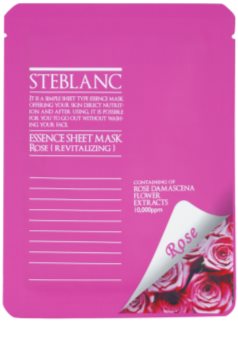 Steblanc Essence Sheet Mask Rose máscara facial revitalizante