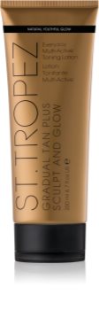 St.Tropez Gradual Tan Plus Sculpt and Glow Everyday Multi-Active Toning Lotion
